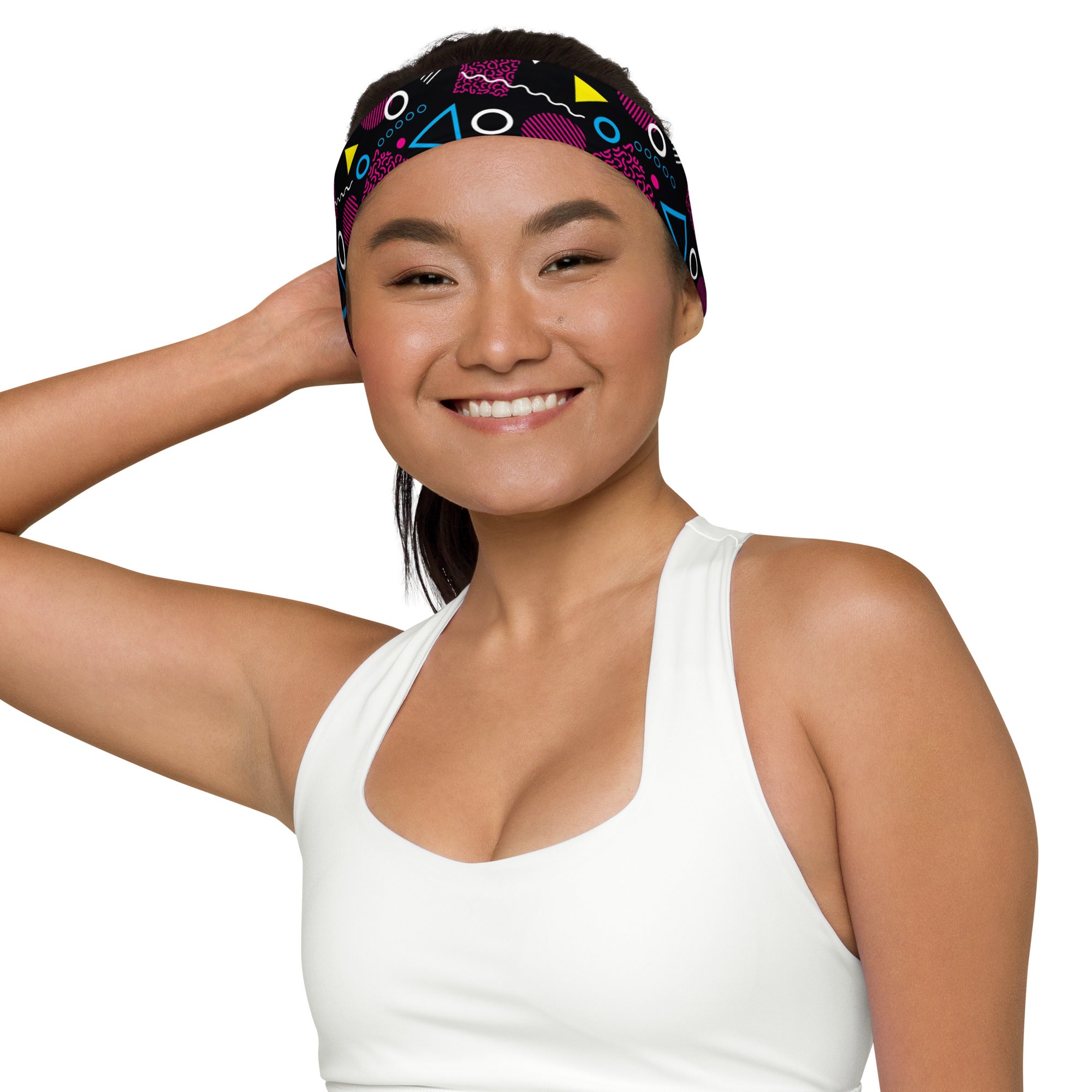 Women's Printed Headband - 1984 Black