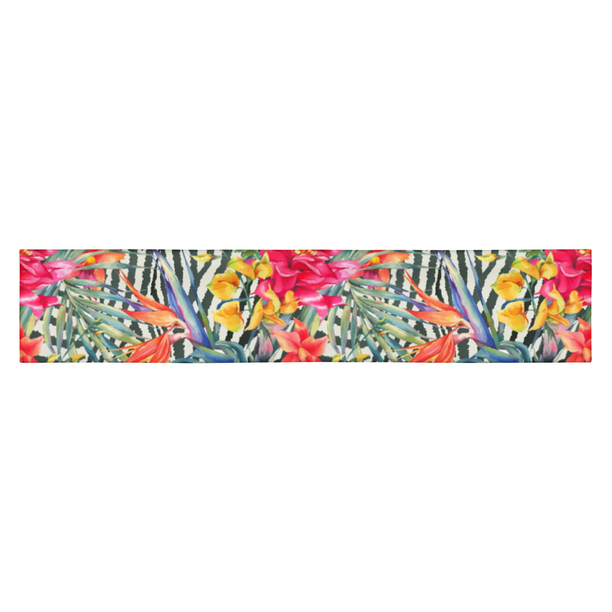 Women's Printed Headband - Bromeliad & Zebra