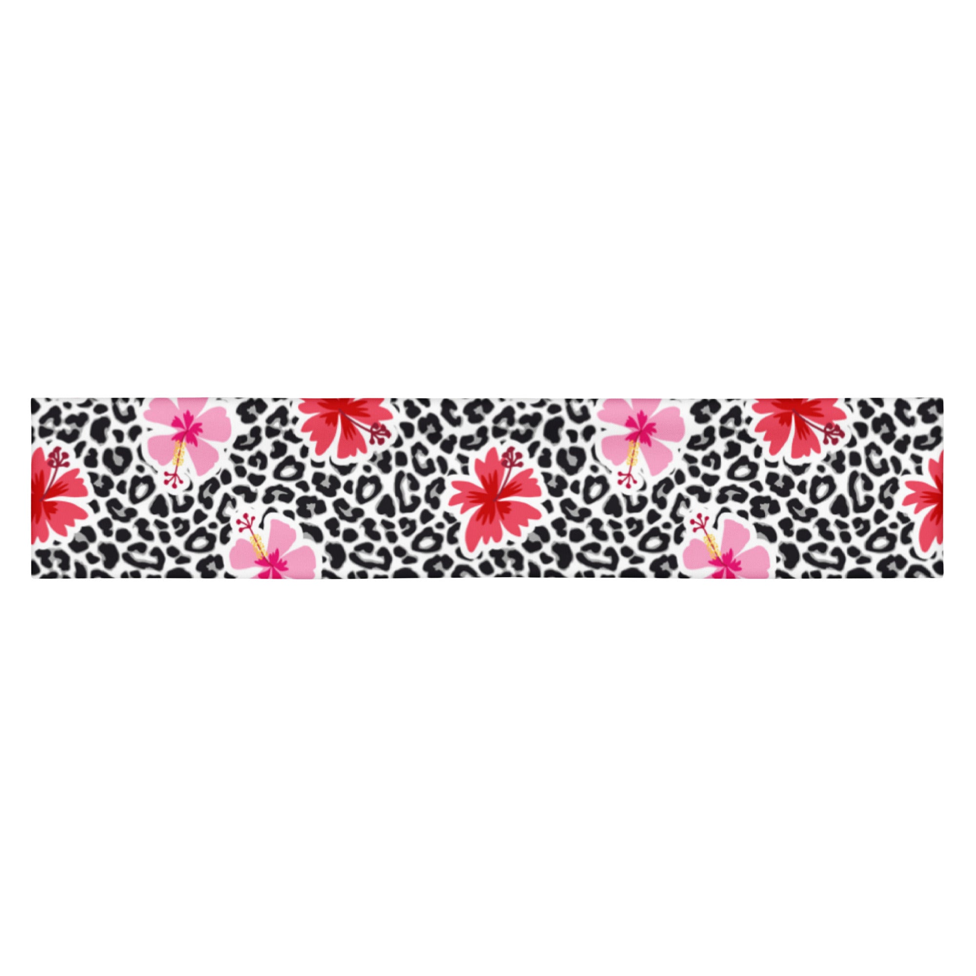 Women's Printed Headband - Hibiscus & Leopard