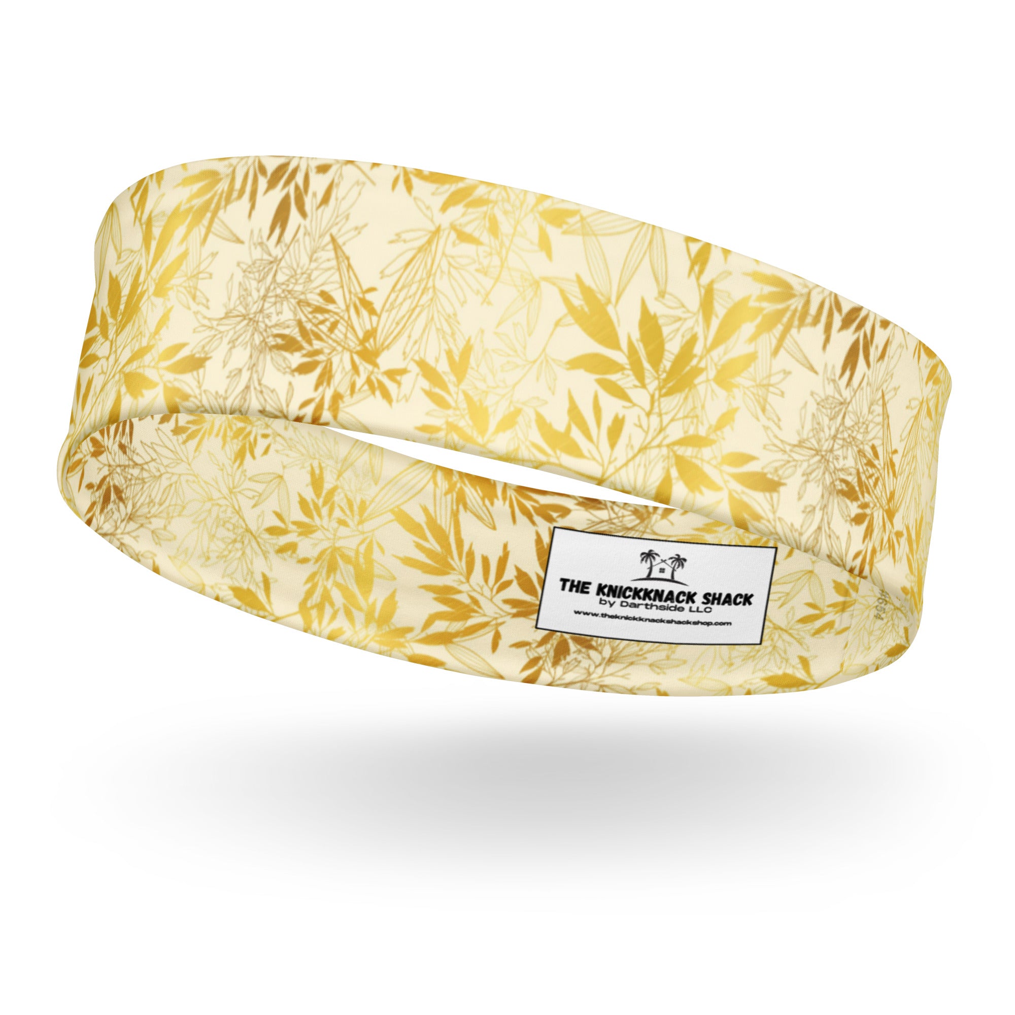 Bandeau Imprimé Femme - Feuilles d'Or