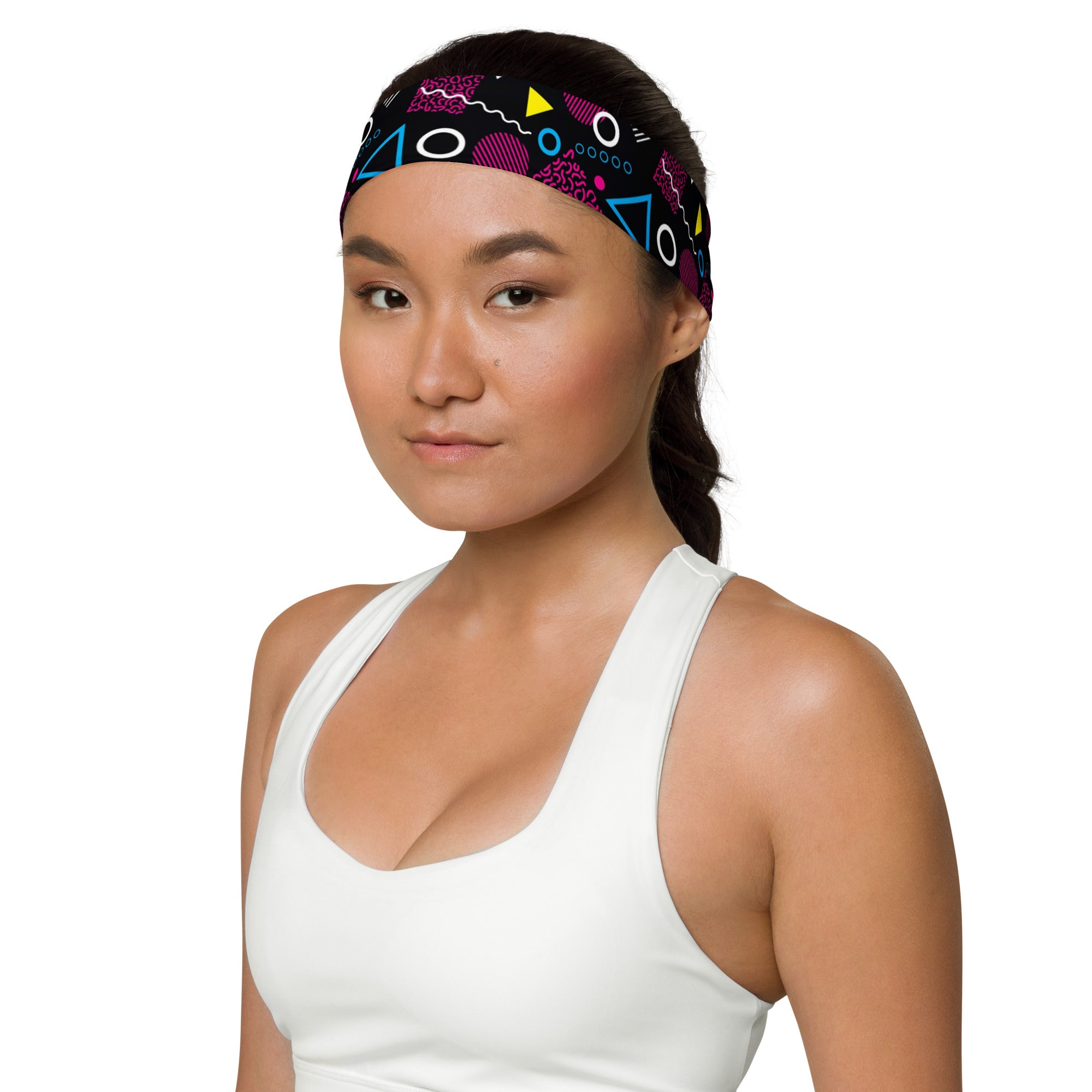 Women's Printed Headband - 1984 Black