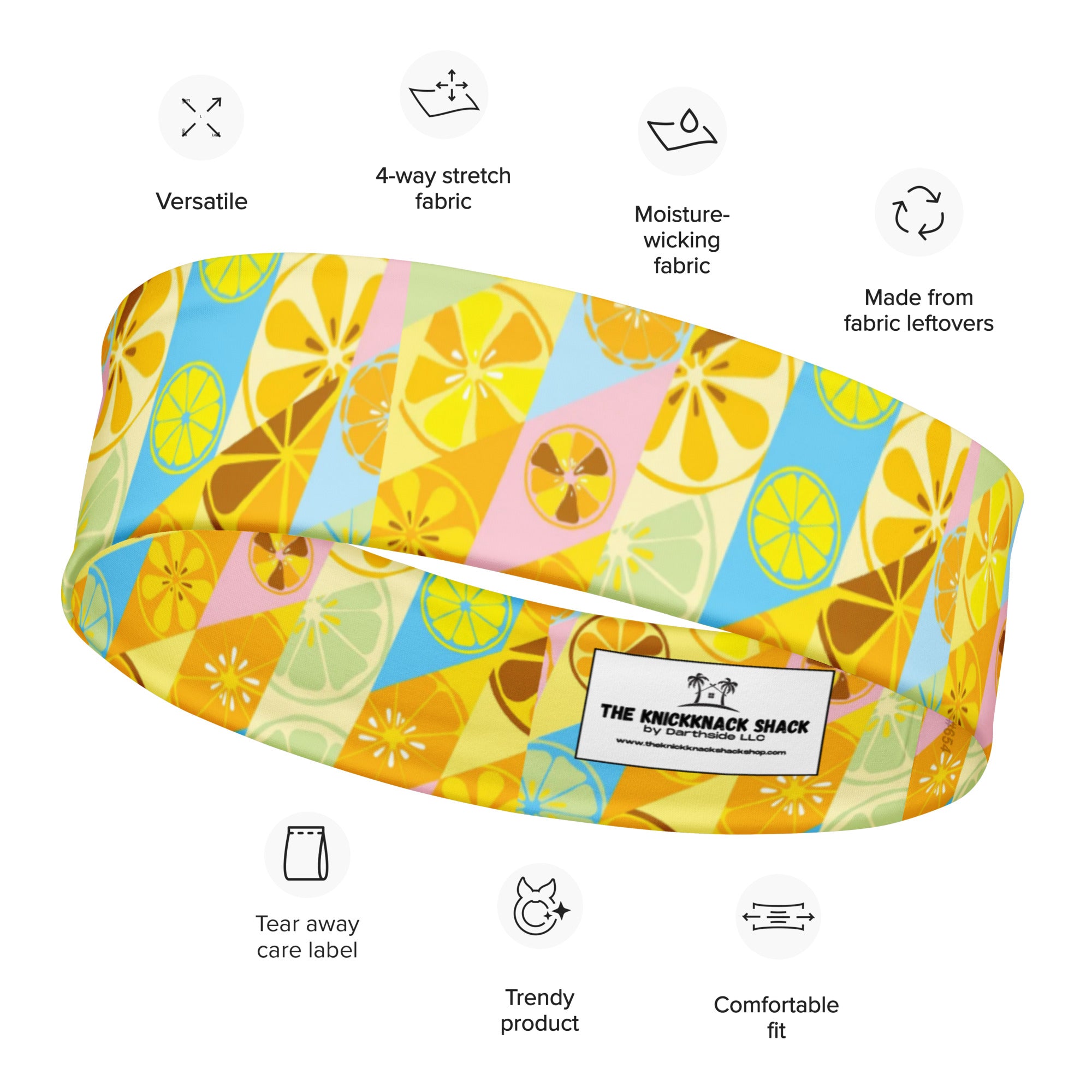 Women's Printed Headband - Lemonade