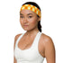 Women's Printed Headband - Orange Argyle