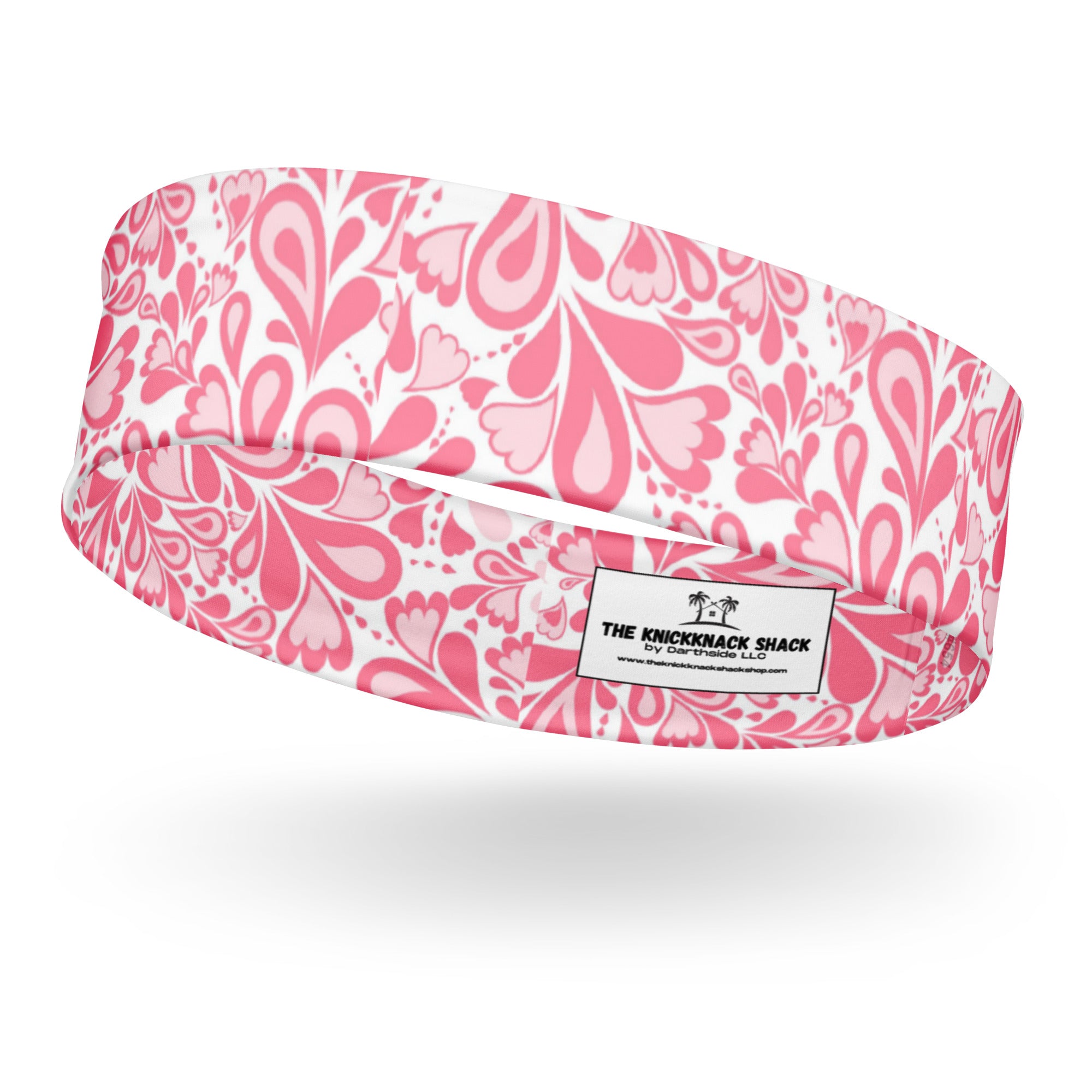 Women's Printed Headband - Paisley Hearts