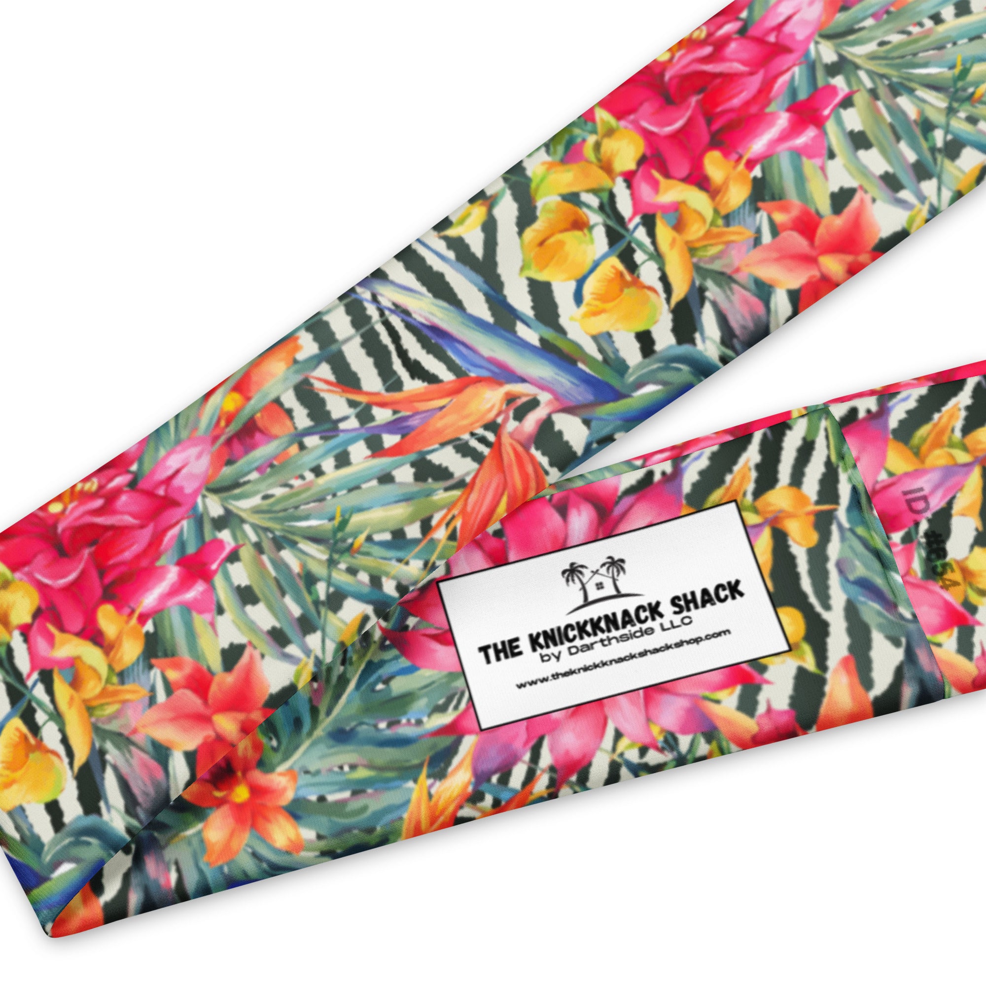 Women's Printed Headband - Bromeliad & Zebra