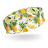 Women's Printed Headband - Pineapples & Plumeria-(White)