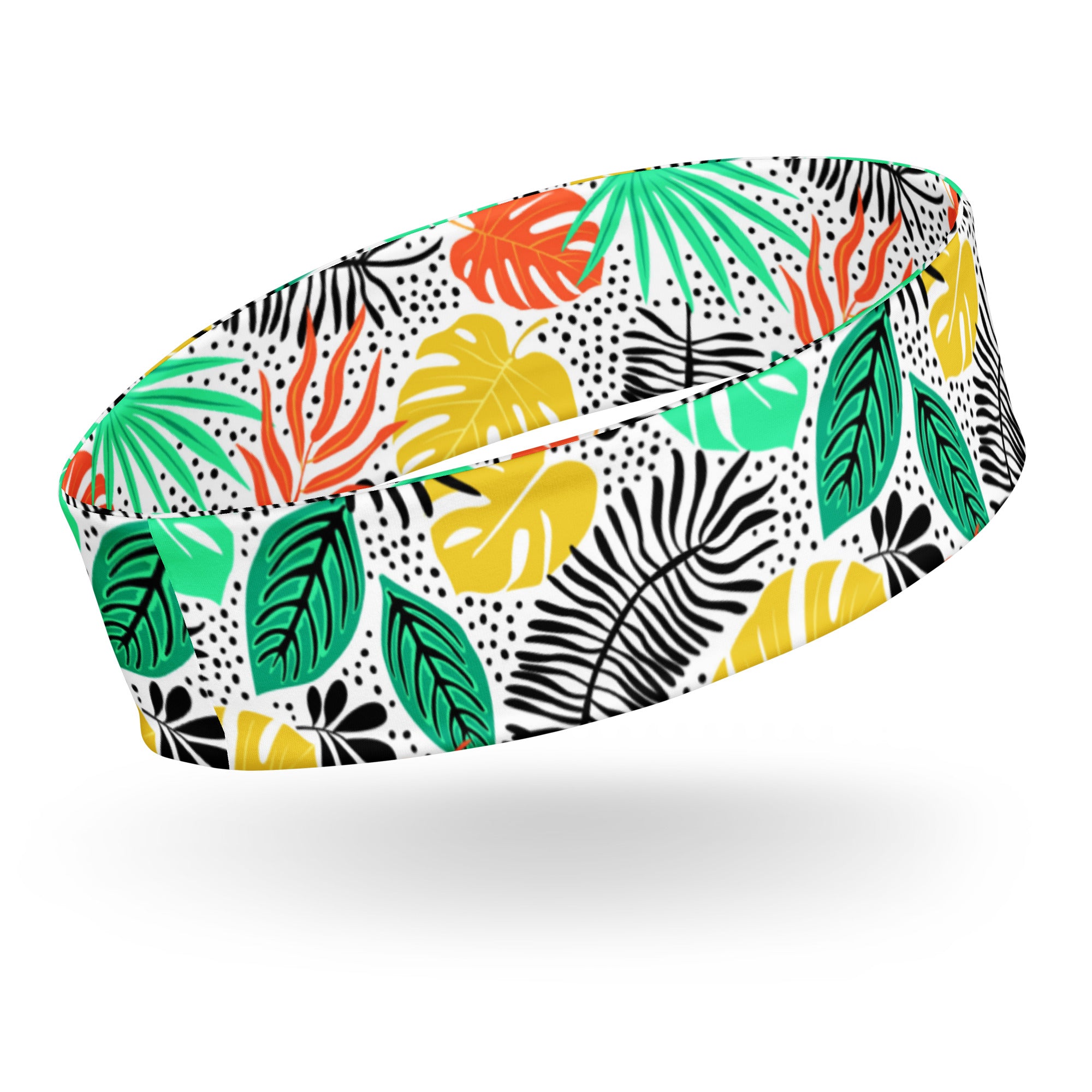 Women's Printed Headband - Tropical Print in Citrus