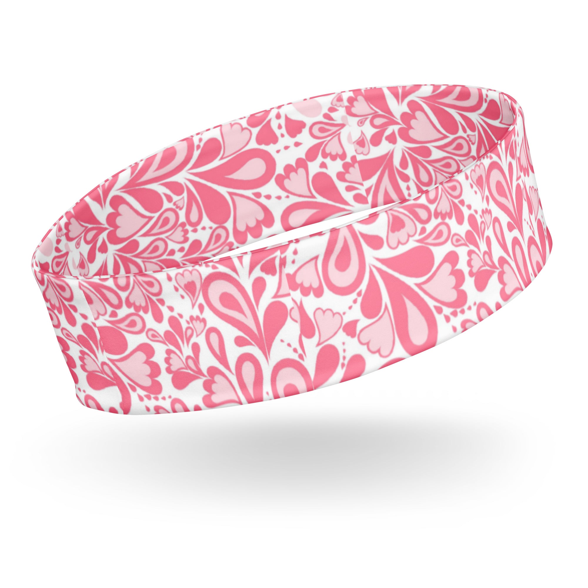 Women's Printed Headband - Paisley Hearts