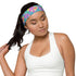 Women's Printed Headband - Tropical Print in Neon