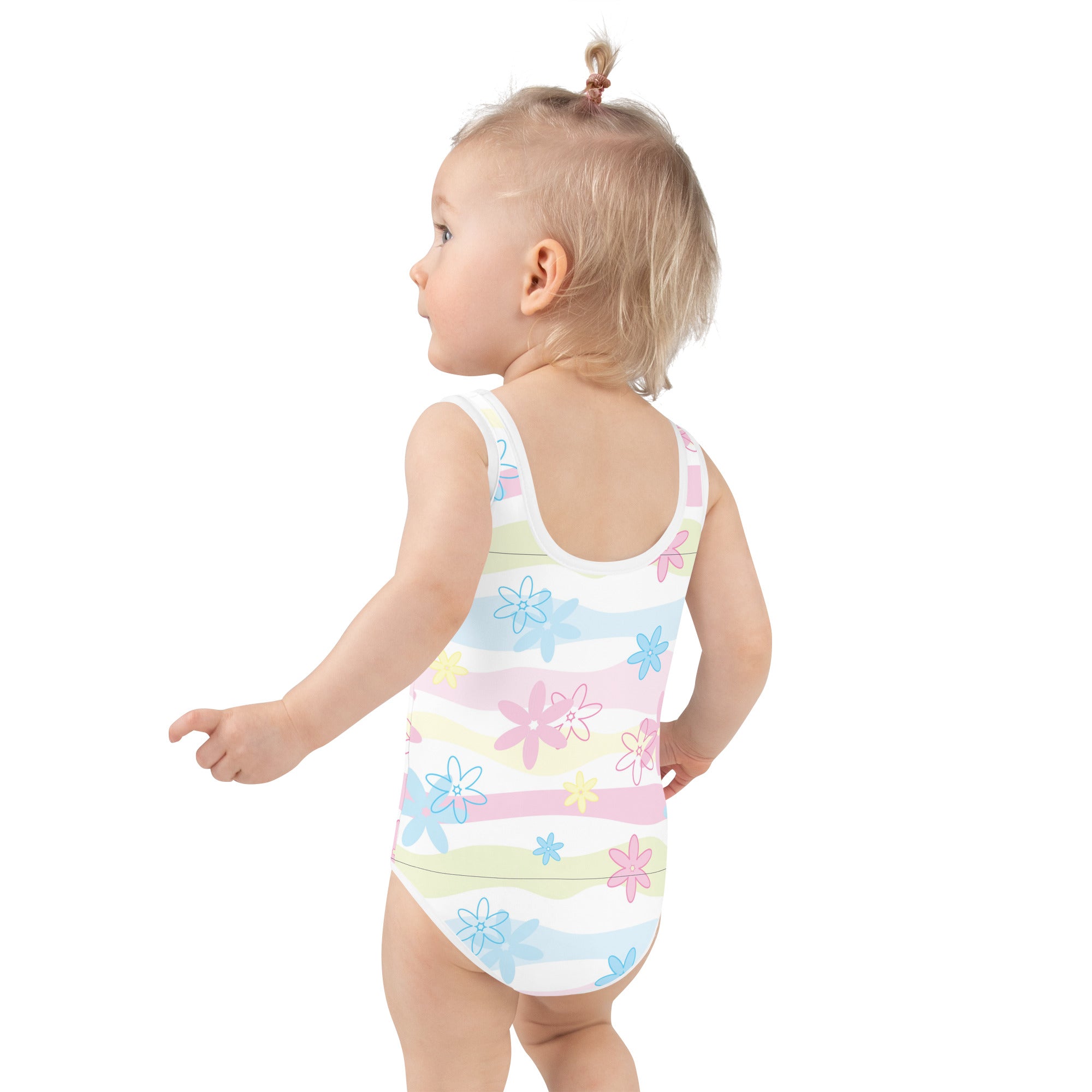 Kids' Printed One-Piece Swimsuit - Candy Stripes