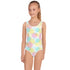 Kids' Printed One-Piece Swimsuit - Pastel Bubbles