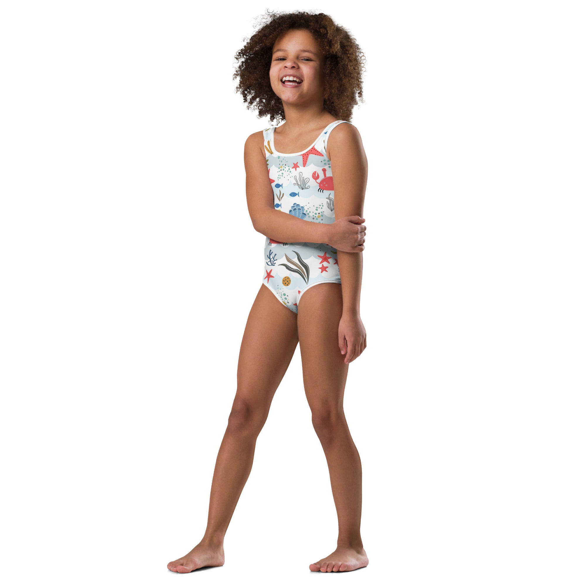 Kids' Printed One-Piece Swimsuit - Under the Sea
