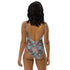 Printed One-Piece Swimsuit - Botanical Brown