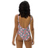 Printed One-Piece Swimsuit - Hibiscus & Leopard