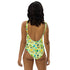 Printed One-Piece Swimsuit - Tropical Print