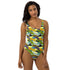 Printed One-Piece Swimsuit - Paint