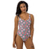 Printed One-Piece Swimsuit - Hibiscus & Leopard