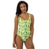 Printed One-Piece Swimsuit - Tropical Print