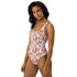 Printed One-Piece Swimsuit - Frangipani