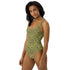 Printed One-Piece Swimsuit - Neon Leopard