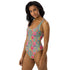 Printed One-Piece Swimsuit - Bromeliad & Zebra