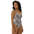 Printed One-Piece Swimsuit - Botanical Brown