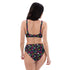 Printed rPET High-Waist Sport Bikini - 1984 Black