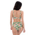 Printed rPET High-Waist Sport Bikini - Hibiscus