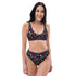 Printed rPET High-Waist Sport Bikini - 1984 Black