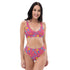 Printed rPET High-Waist Sport Bikini - 1984 Pink