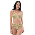 Printed rPET High-Waist Sport Bikini - Botanical Green