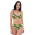 Printed rPET High-Waist Sport Bikini - Paint