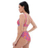 Printed rPET High-Waist Sport Bikini - 1984 Pink