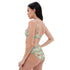 Printed rPET High-Waist Sport Bikini - Flamingoes