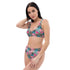 Printed rPET High-Waist Sport Bikini - Retro Floral