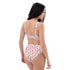 Bikini de sport taille haute imprimé en rPET - Lipstick Kisses