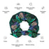 Printed Recycled-Fabric Scrunchie - Tropical Print in Peacock