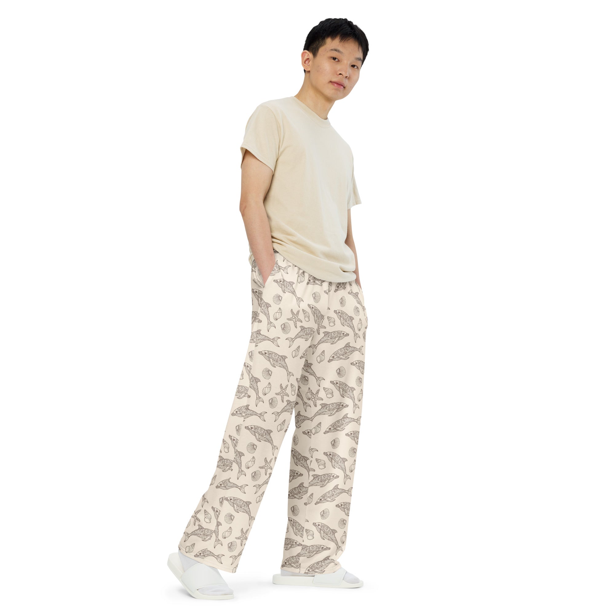 Loose-Fit Lounge Pants - Tidal Rhythm