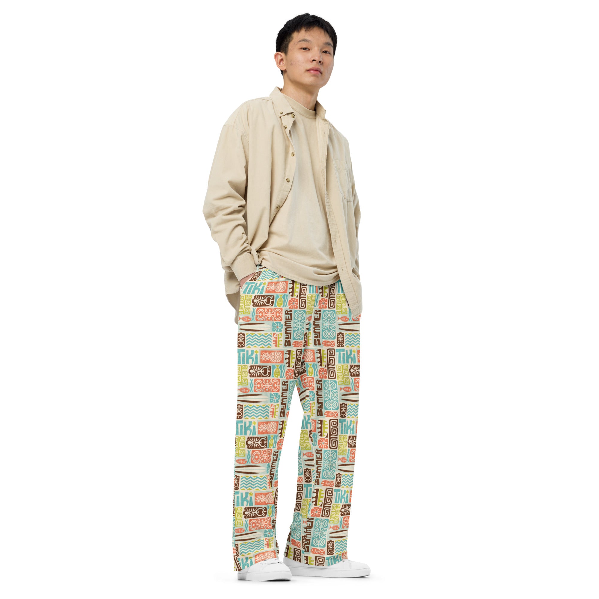 Loose-Fit Lounge Pants - Tiki Summer