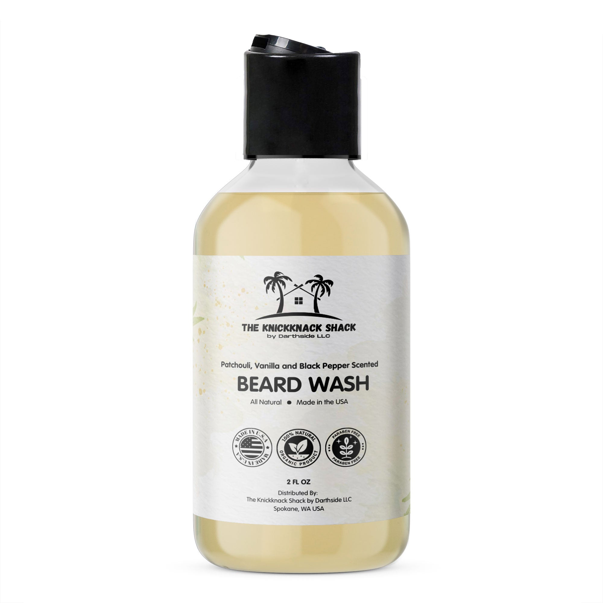 Patchouli, Vanilla and Black Pepper Scented Beard Wash