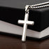 Unisex Personalized Cross Pendant Necklace (Ball Chain)