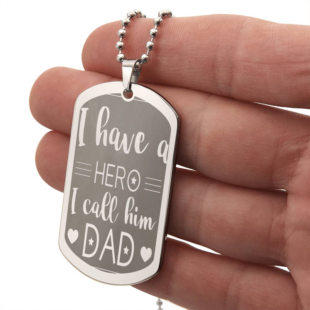 Customizable Engraved Dog Tag Necklace