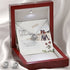 Love Knot Cubic Zirconia Necklace & Earrings Set