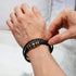 "Love You Forever" Men's Braided Leather Bracelet