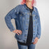 Women's Oversize Printed Denim Jacket - Style 05A