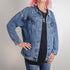 Women's Oversize Printed Denim Jacket - Style 03B