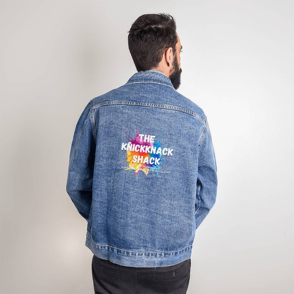 Men's Printed Denim Jacket - Style 02A