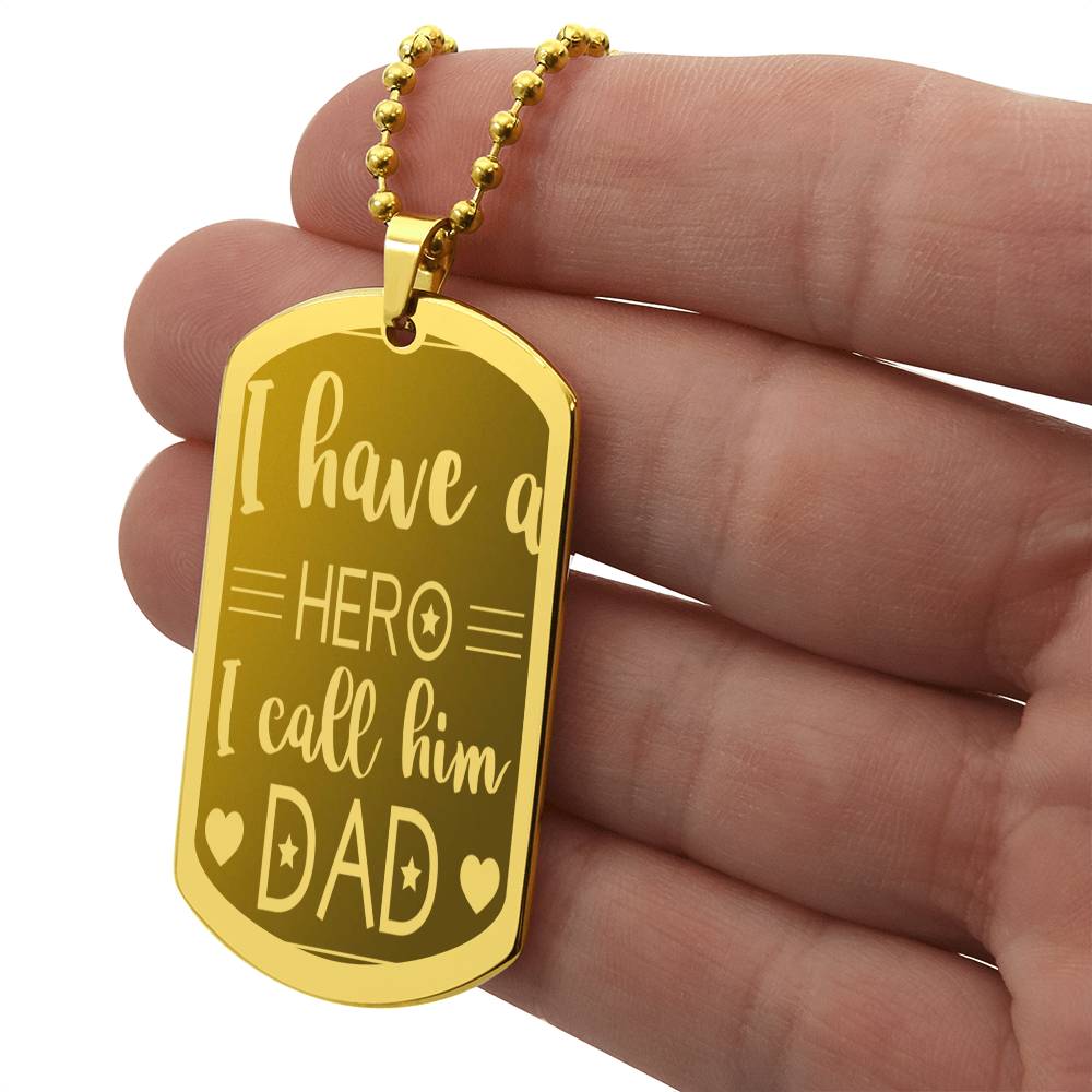 Customizable Engraved Dog Tag Necklace