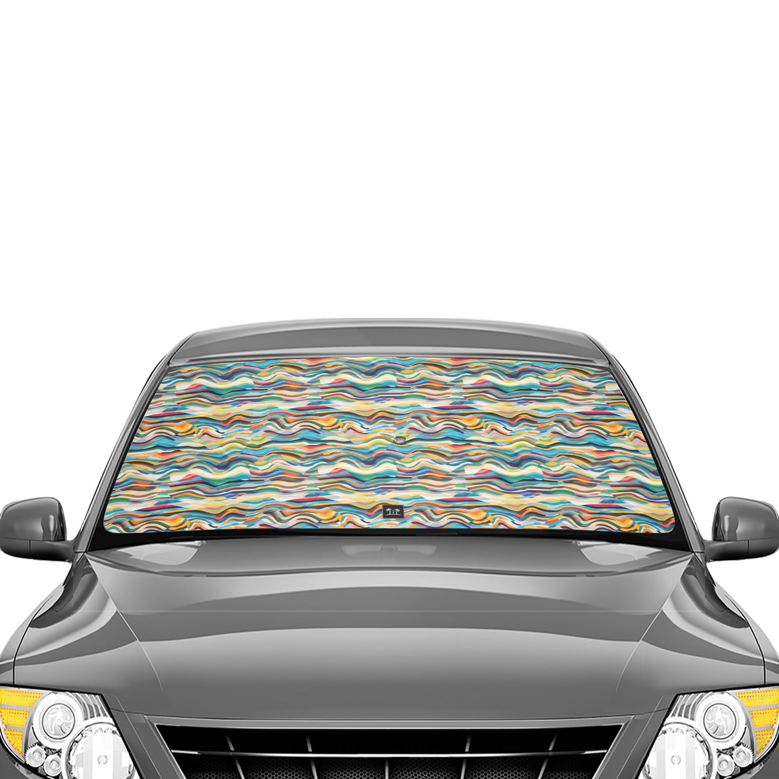 Car Umbrella Sun Shade - Mosaic Waves