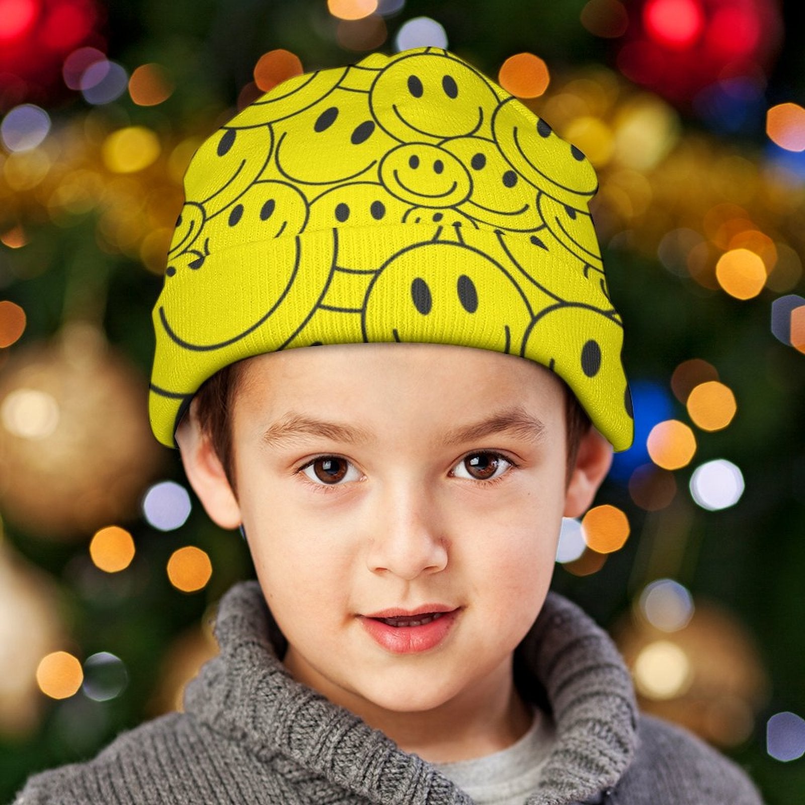 Kids' Knit Beanie - All Smiles